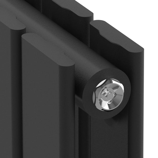 Designradiator Nore sort 160x30cm dobbeltlag 1006W [neu.haus]