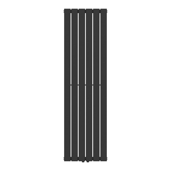 Designradiator Nore Black 160x45cm Enkeltlag 790W [neu.haus].