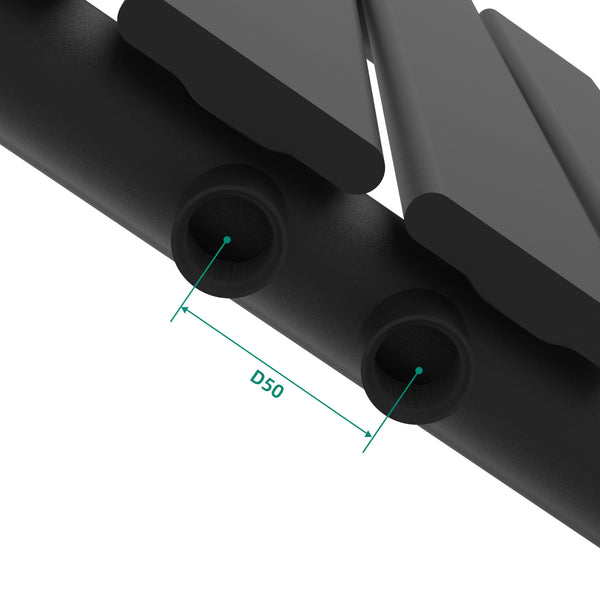 Designradiator Nore Black 60x60cm Enkeltlag 459W [neu.haus].