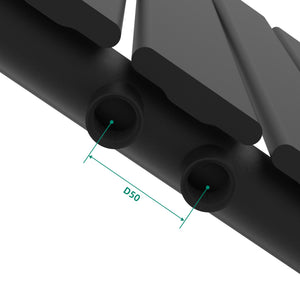 Designradiator Nore Black 60x80cm Enkeltlag 616W [neu.haus].