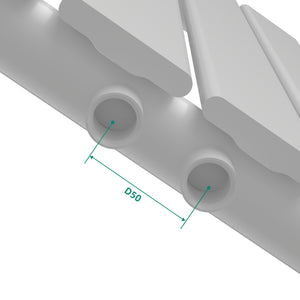 Designerradiator Nore Hvid 60x30cm Enkeltlag 249W [neu.haus].