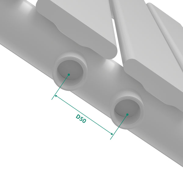 Designerradiator Nore Hvid 60x30cm Enkeltlag 249W [neu.haus].