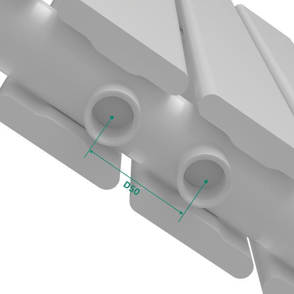 Designerradiator Nore Hvid 60x60cm dobbeltlag 809W [neu.haus].