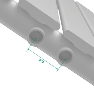 Designerradiator Nore Hvid 60x60cm Enkeltlag 459W [neu.haus].