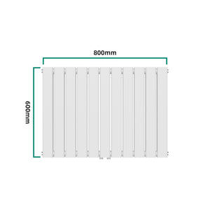 Designerradiator Nore Hvid 60x80cm dobbeltlag 1097W [neu.haus]