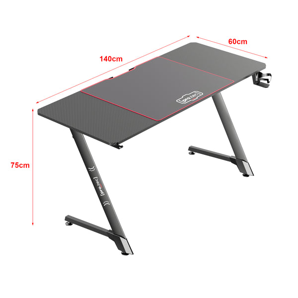 Spillebord Oakland sort i forskellige størrelser størrelser [pro.tec]