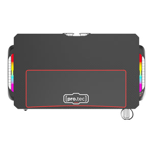 Gamingbord Stockton med RGB LED-belysning sort i forskellige størrelser størrelser [pro.tec]