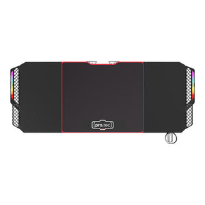 Gamingbord Stockton med RGB LED-belysning sort i forskellige størrelser størrelser [pro.tec]