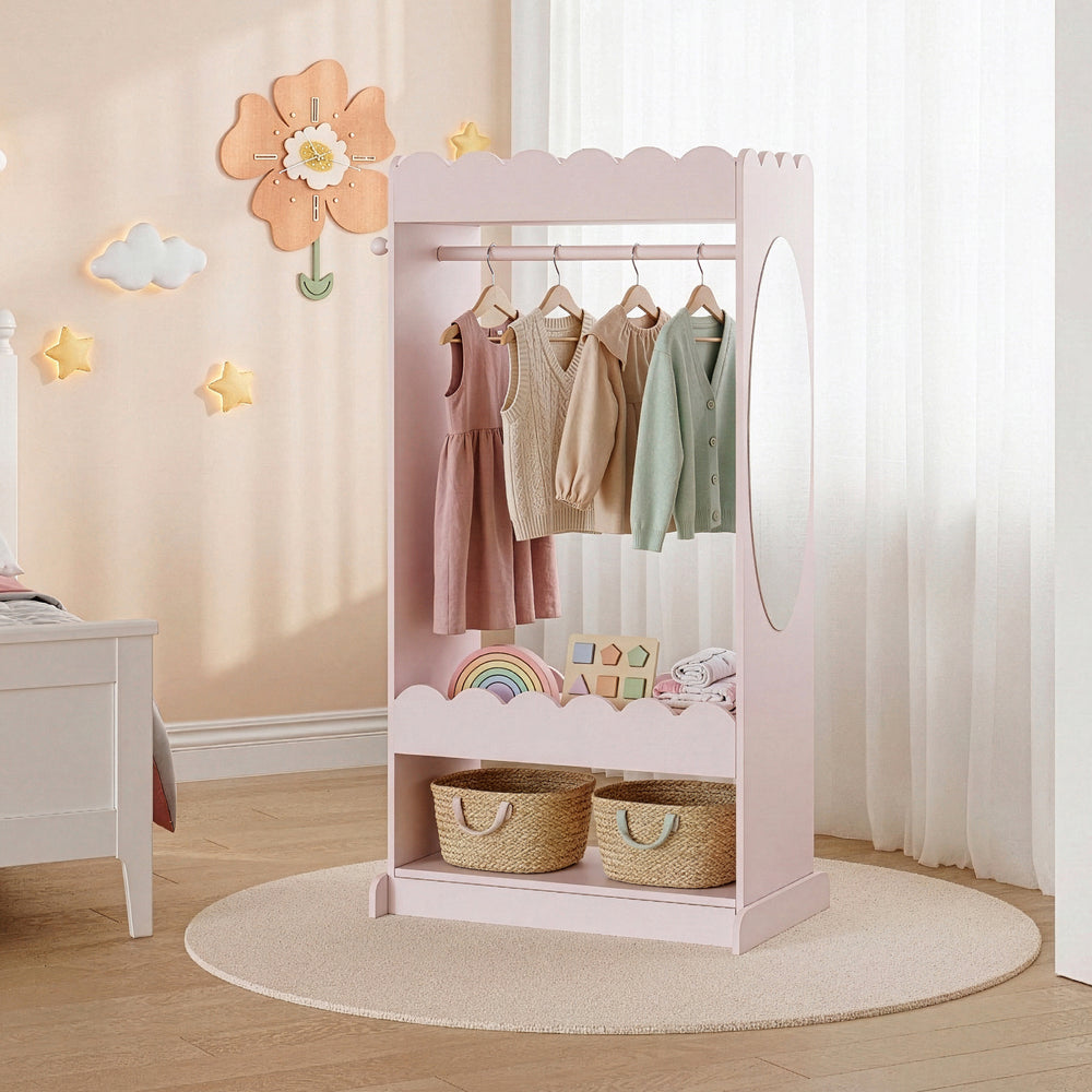 Børnegarderobe Vestnes med spejl [en.casa]