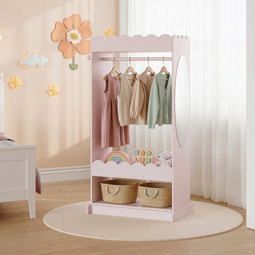 Børnegarderobe Vestnes med spejl [en.casa]