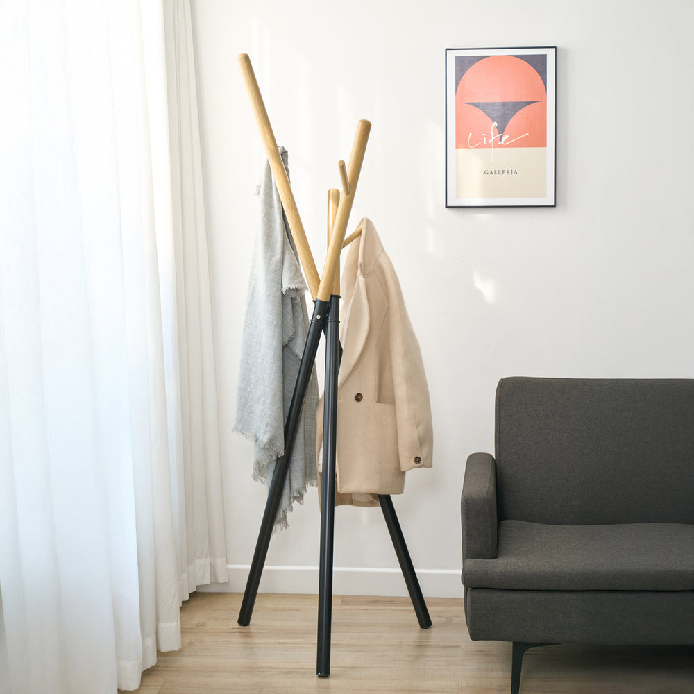 Knagerække Laerdal 172x49x49 cm stål [en.casa]