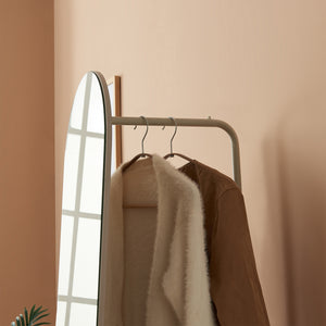 Garderobespejl 2-i-1 Kuonta 165x40x51 cm [en.casa]