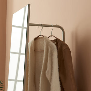 Garderobespejl 2-i-1 Saden 165x40x51 cm [en.casa]