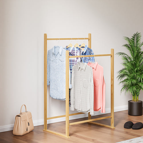 Garderobestativ Mariehamn natur i forskellige varianter [en.casa] - premiumXL