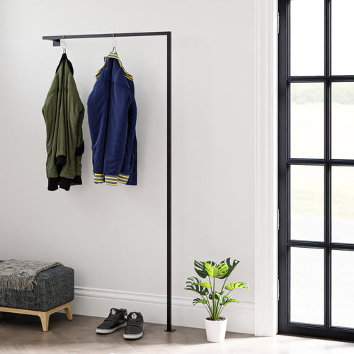 Knagerække Falkirk 170x87x15cm sort [en.casa].