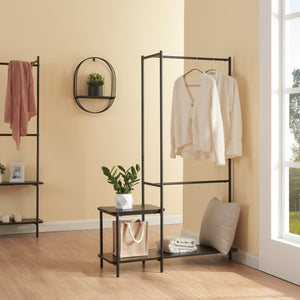 Knagerække Bø 150x100x34cm sort [en.casa].