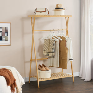 Garderobestativ Horten bambus [en.casa] - premiumXL