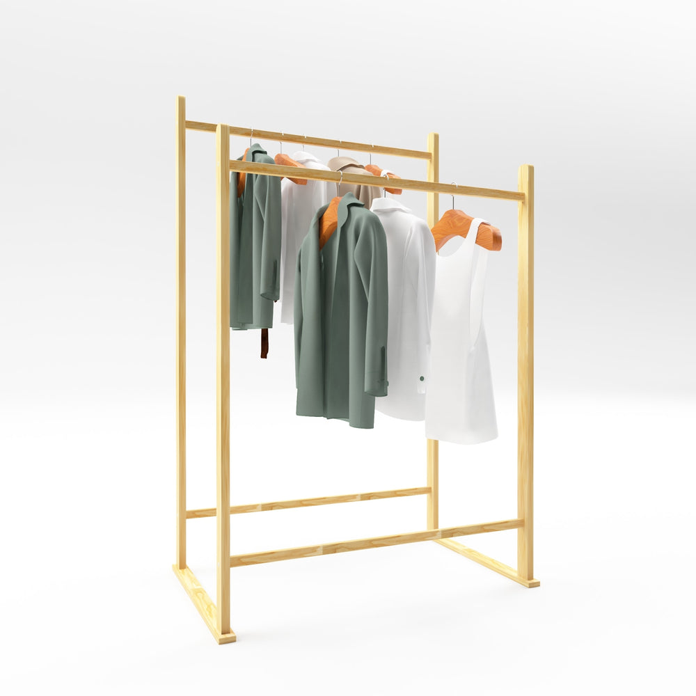 Garderobestativ Mariehamn natur i forskellige varianter [en.casa] - premiumXL