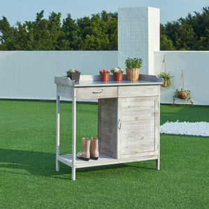 Plantbord Aliano Fyrretræ Grå [casa.pro]