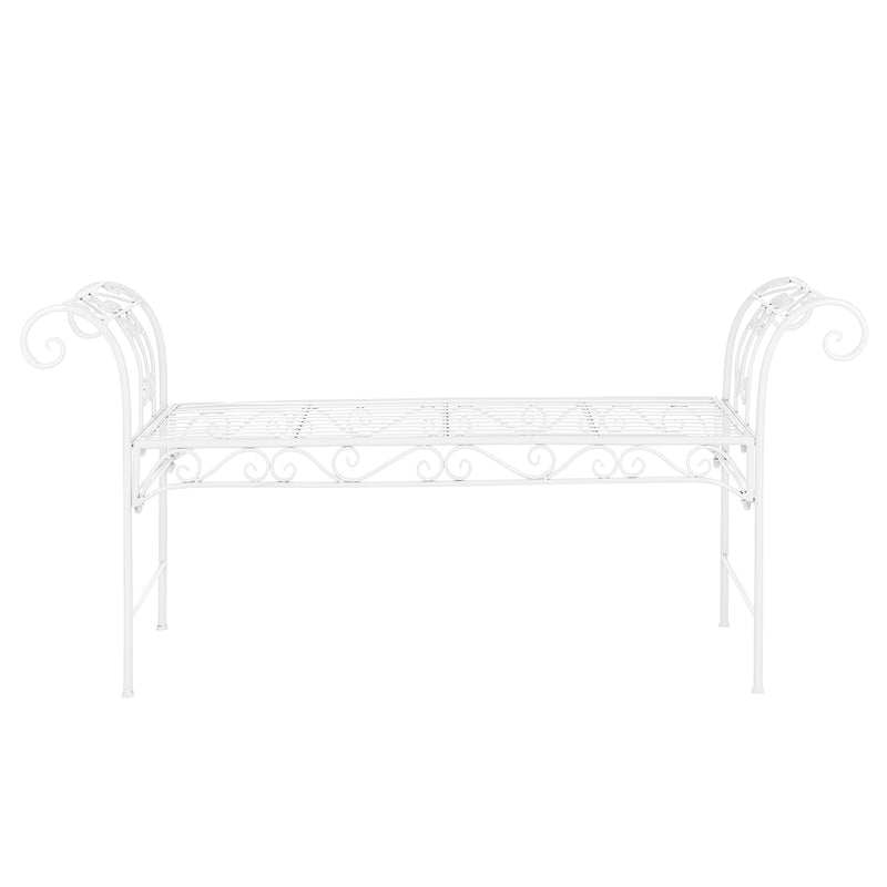 Målskitse Havebænk Cossila 70x147x46 cm forskellige farver farver en.casa