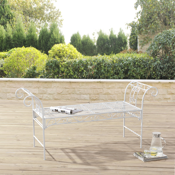 Havebænk Cossila 70x147x46 cm forskellige farver farver en.casa