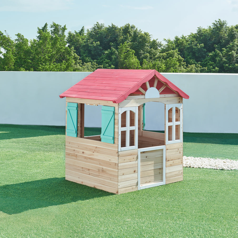 Legehus til børn Lulä legehytte 130x115x101 cm træ [casa.pro]