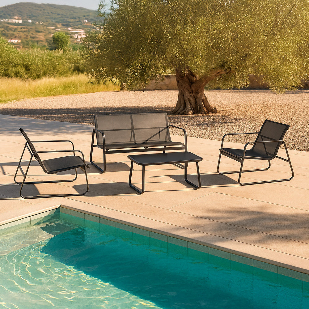 Havemøbelsæt Palencia forsk. farver en.casa - premiumXL