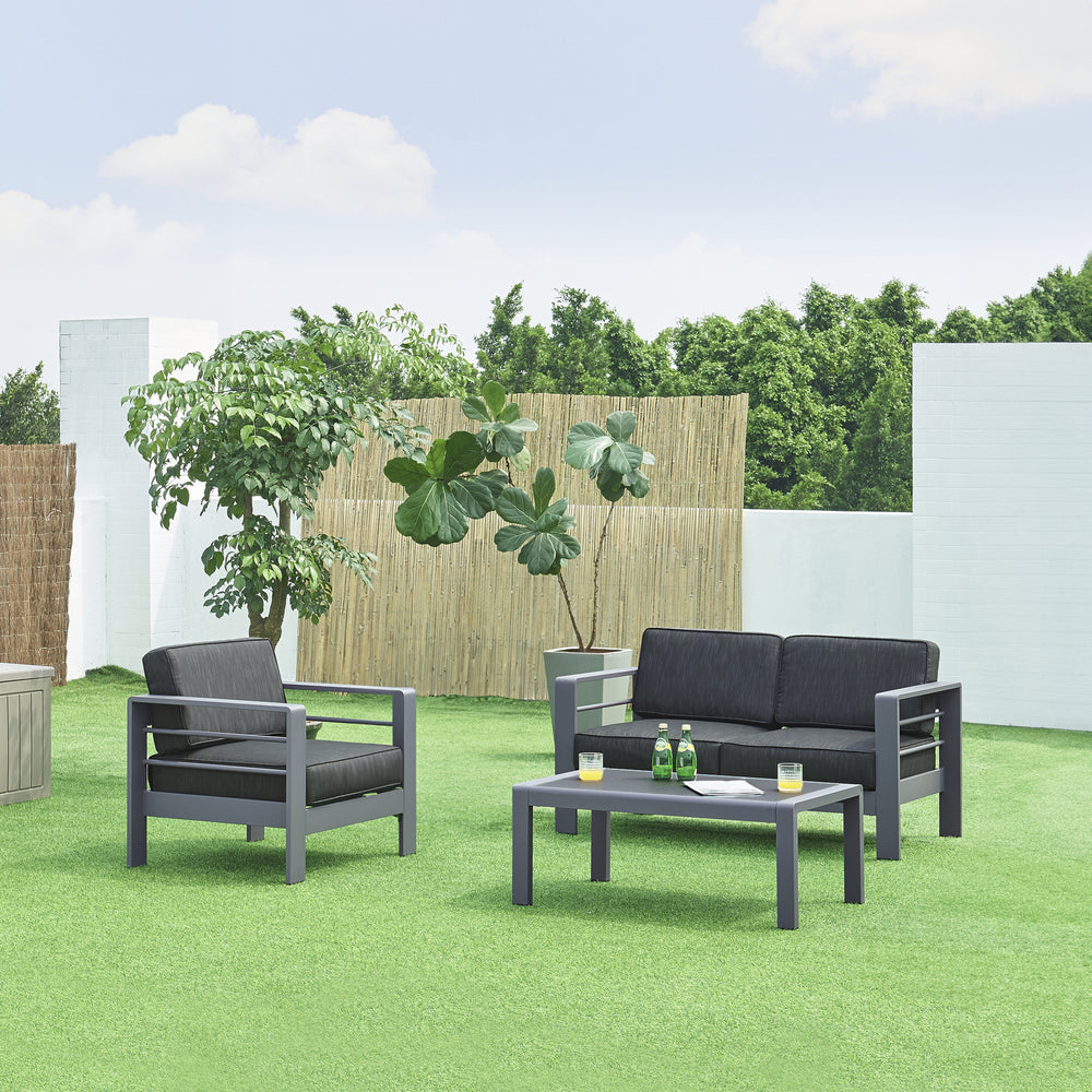 Havemøbelsæt Avise 3 dele Aluminium [casa.pro]