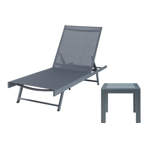 Solvognsæt Baragiano 2 dele Aluminium [casa.pro]