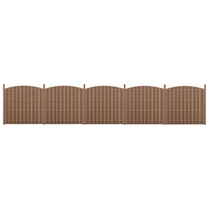WPC havehegn med rundbue [neu.holz] - premiumXL