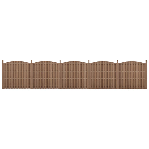 WPC havehegn med rundbue [neu.holz] - premiumXL