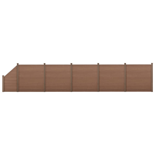 WPC havehegn med skråelement [neu.holz] - premiumXL