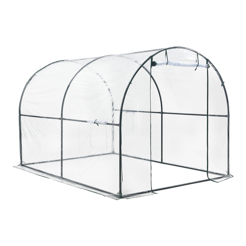 Drivhustunnel Grünwald 200x300x190cm PVC Transparent [en.casa]