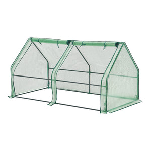 Mini drivhus Nissewaard 180x90x90cm gitternet grøn [en.casa] - premiumXL