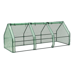 Mini drivhus Höflein 240x90x90cm gitternet grøn [en.casa] - premiumXL