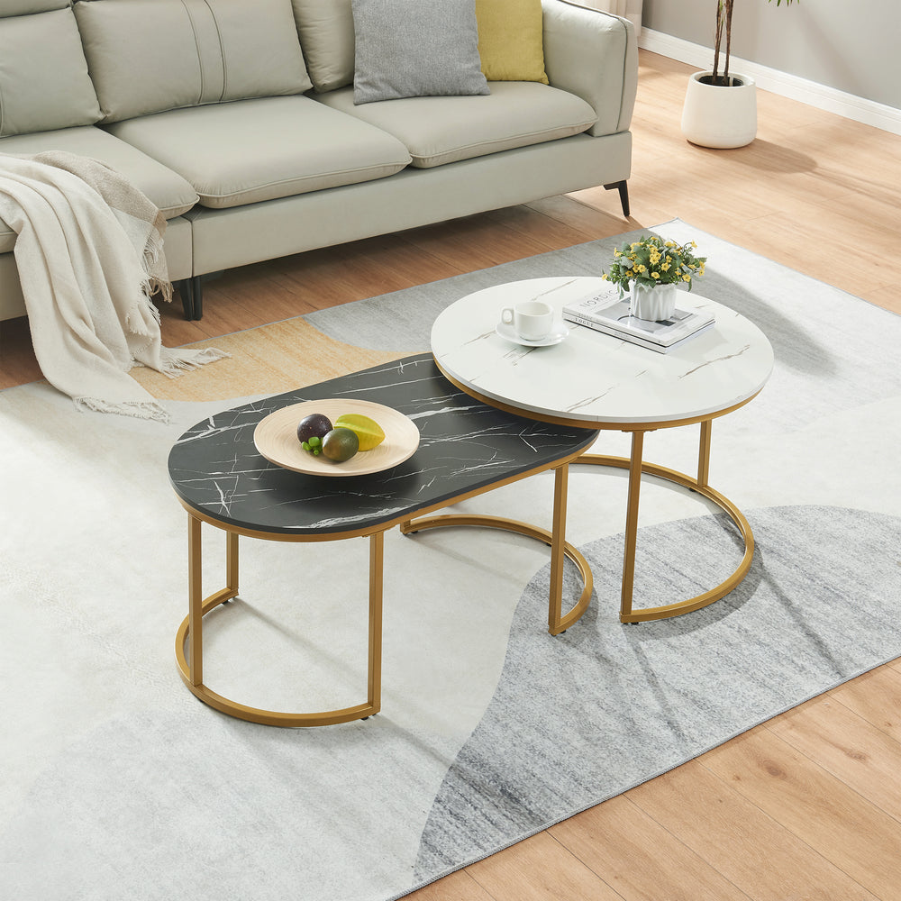 Oppeerg sofabord sæt med 2 [en.casa]