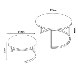 Christchurch-sofabordssæt [en.casa]