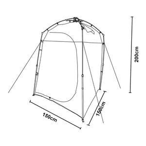 Pop-up brusetelt Ayas 150x150x200 cm [pro.tec]