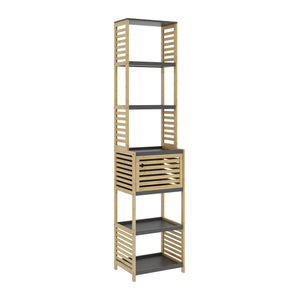 Badreol Kydesby Bambus Natur/Grå [en.casa]