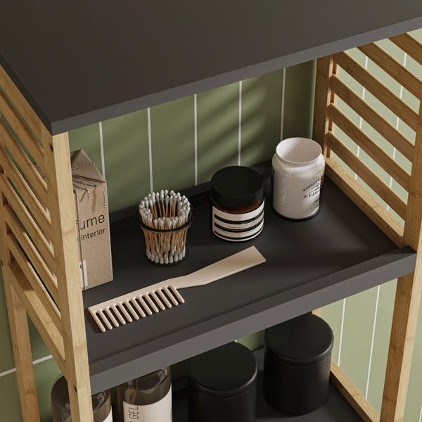 Badreol Kydesby Bambus Natur/Grå [en.casa]