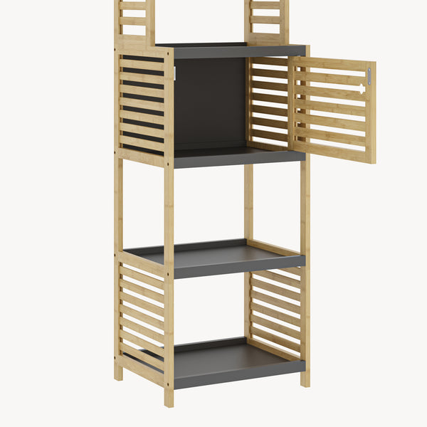 Badreol Kydesby Bambus Natur/Grå [en.casa]