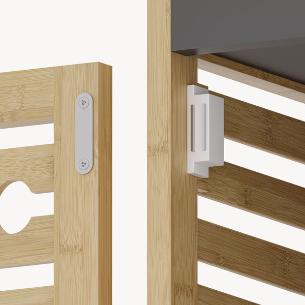 Badreol Kydesby Bambus Natur/Grå [en.casa]