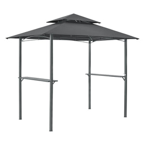 Grillpavillon Parga 250x241x151cm mørkegrå en.casa - premiumXL