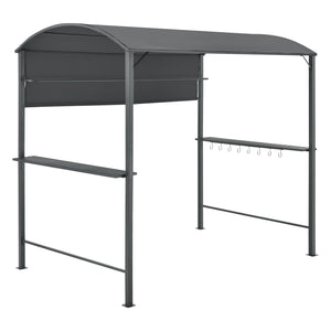 Grillpavillon Pyrgos 215 x 220 x 140 cm mørkegrå en.casa - premiumXL