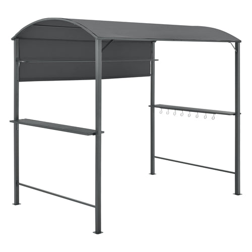 Grillpavillon Pyrgos 215 x 220 x 140 cm mørkegrå en.casa - premiumXL