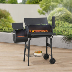 Ryge- og grillvogn Arielli 115x110x64cm sort [casa.pro].