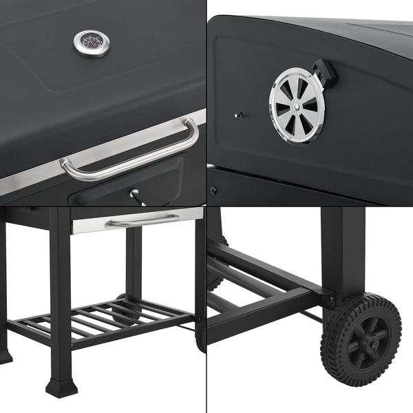 Arnad sort grillvogn [casa.pro].