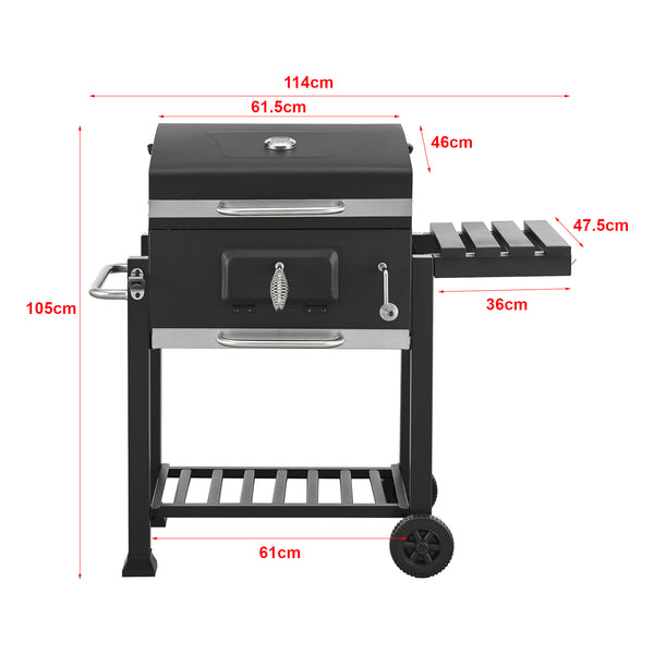 Arnad sort grillvogn [casa.pro].