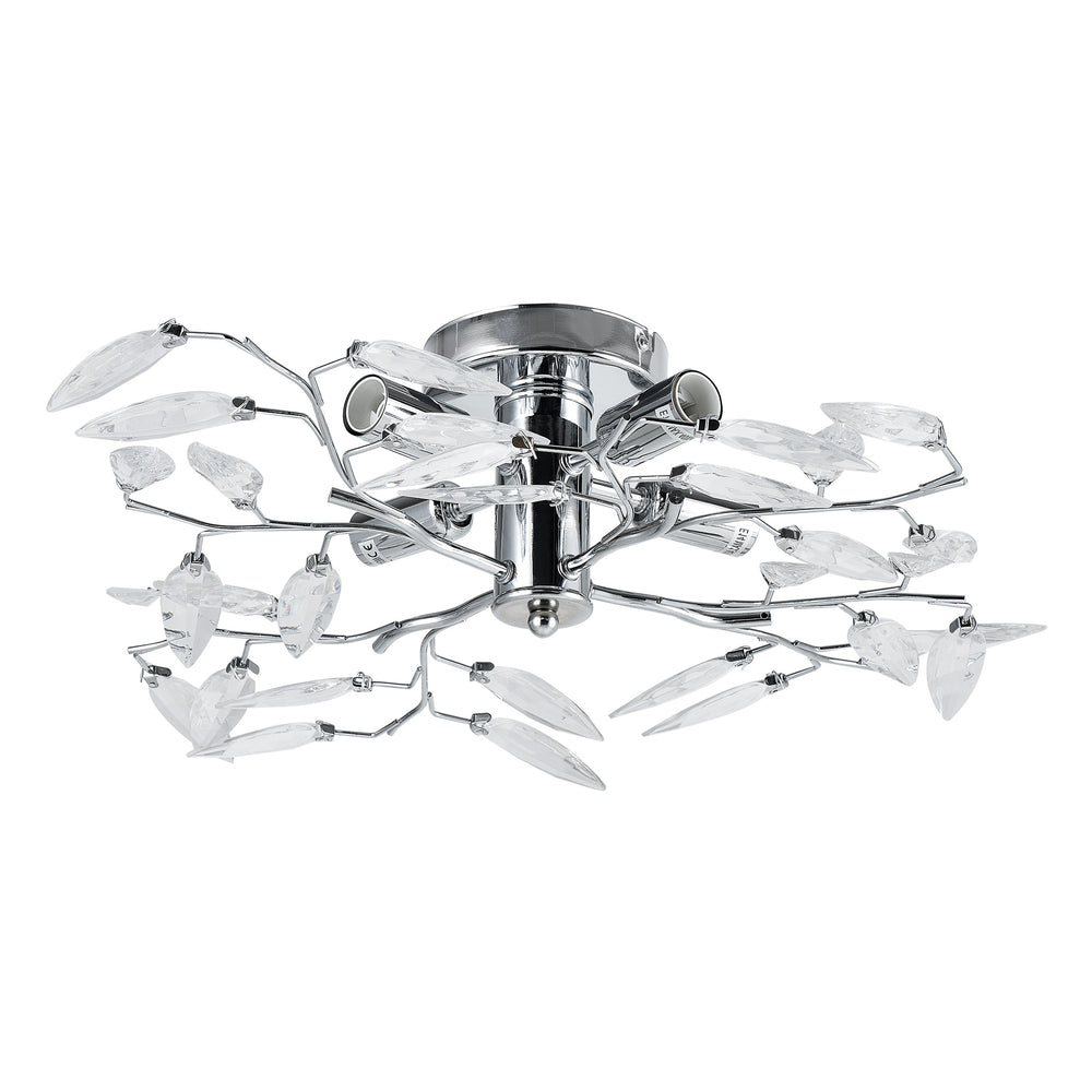 Loftlampe Kira 4x E14 Ø 47,5 x 15 cm Kromfarvet/Sølvfarvet lux.pro - premiumXL