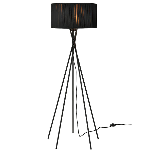 [lux.pro]® Standerlamper - Black Mikado 1xE27 - 60W - sort